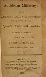 Cover of The Addisonian miscellany