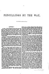 Cover of Pencillings by the Way: Written During Some Years of Residence and Travel in ...