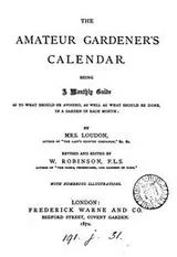 Cover of The amateur gardener's calendar