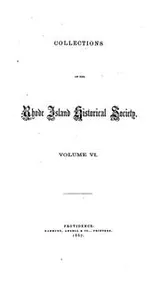 Cover of Rhode Island Historical Society Collections