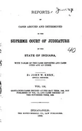 Cover of Reports of Cases Argued and Determined in the Supreme Court of Judicature of ...