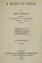 Cover of A rose in June