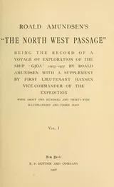 Cover of Roald Amundsen's "The North West passage"