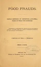 Cover of Food frauds