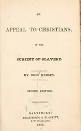 Cover of An appeal to Christians, on the subject of slavery