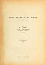 Cover of Farm management notes