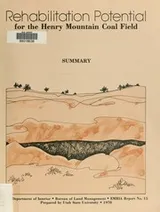 Cover of Henry Mountain Coal Field, Garfield County, Utah