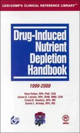 Cover of Drug-induced nutrient depletion handbook