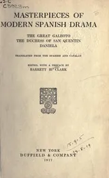 Cover of Masterpieces of modern Spanish drama