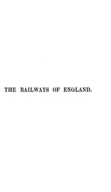 Cover of The Railways of England..