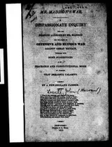 Cover of Mr. Madison's war
