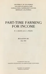 Cover of Part-time farming for income