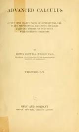 Cover of Advanced calculus