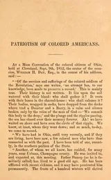 Cover of The loyalty and devotion of colored Americans in the Revolution and War of 1812