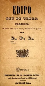 Cover of Edipo, rey de Tebas