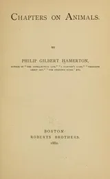 Cover of Chapters on animals