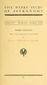 Cover of Five weeks' study of astronomy ...