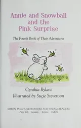 Cover of Annie and Snowball and the pink surprise