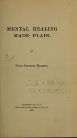 Cover of Mental healing made plain