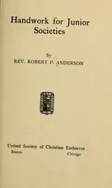 Cover of Handwork for junior societies