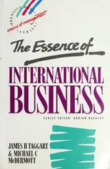Cover of The essence of international business