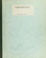 Cover of Public works department maintenance management information system