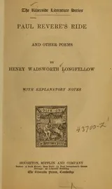 Cover of Paul Revere's ride, and other poems