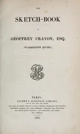Cover of The sketch-book of Geoffrey Crayon, Esq