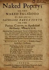 Cover of Naked popery