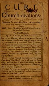 Cover of The cure of church divisions