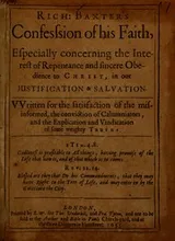 Cover of Rich. Baxter's Confession of his faith