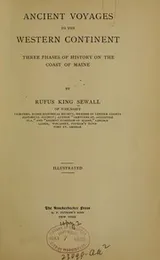Cover of Ancient voyages to the western continent