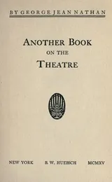 Cover of Another book on the theatre