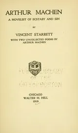 Cover of Arthur Machen