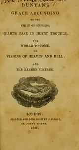 Cover of Bunyan's grace abounding to the chief of sinners