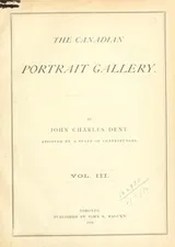 Cover of The Canadian portrait gallery
