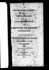 Cover of The New-England patriot