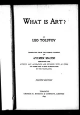 Cover of What is art?