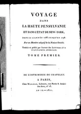 Cover of Voyage dans la haute Pensylvanie et dans l'état de New-York, depuis l'année 1785 jusqu'en 1798