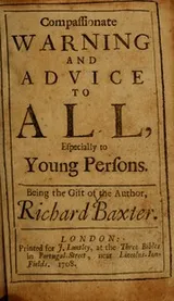 Cover of Compassionate warning and advice to all, especially to young persons