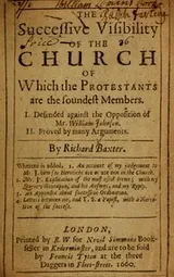 Cover of The successive visibility of the church of which the Protestants are soundest members