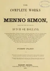 Cover of The complete works of Menno Simon