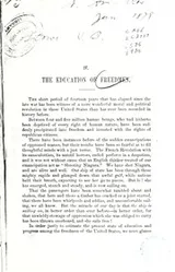Cover of The education of freedmen