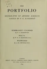 Cover of The etchings of Rembrandt