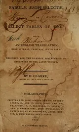 Cover of Fabulae Aesopi selectae
