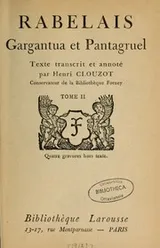 Cover of Gargantua et Pantagruel