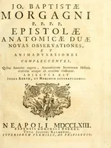 Cover of Jo. Baptistae Morgagni ... Epistolae anatomicae duae novas observationes & animadversiones complectentes