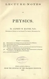 Cover of Lecture-notes on physics
