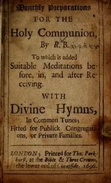 Cover of Monthly preparations for the Holy Communion