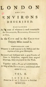 Cover of London and its environs described